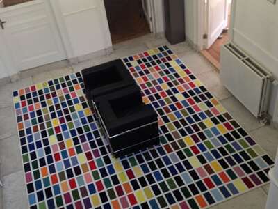 kleurrijk vierkant karpet