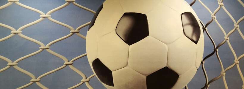 voetbal ontwerp geprint op tapijt