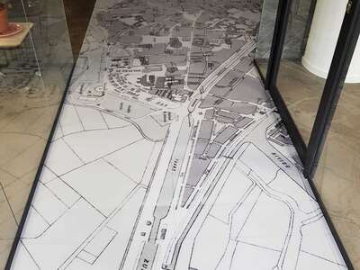 plattegrond geprint op PVC vloer